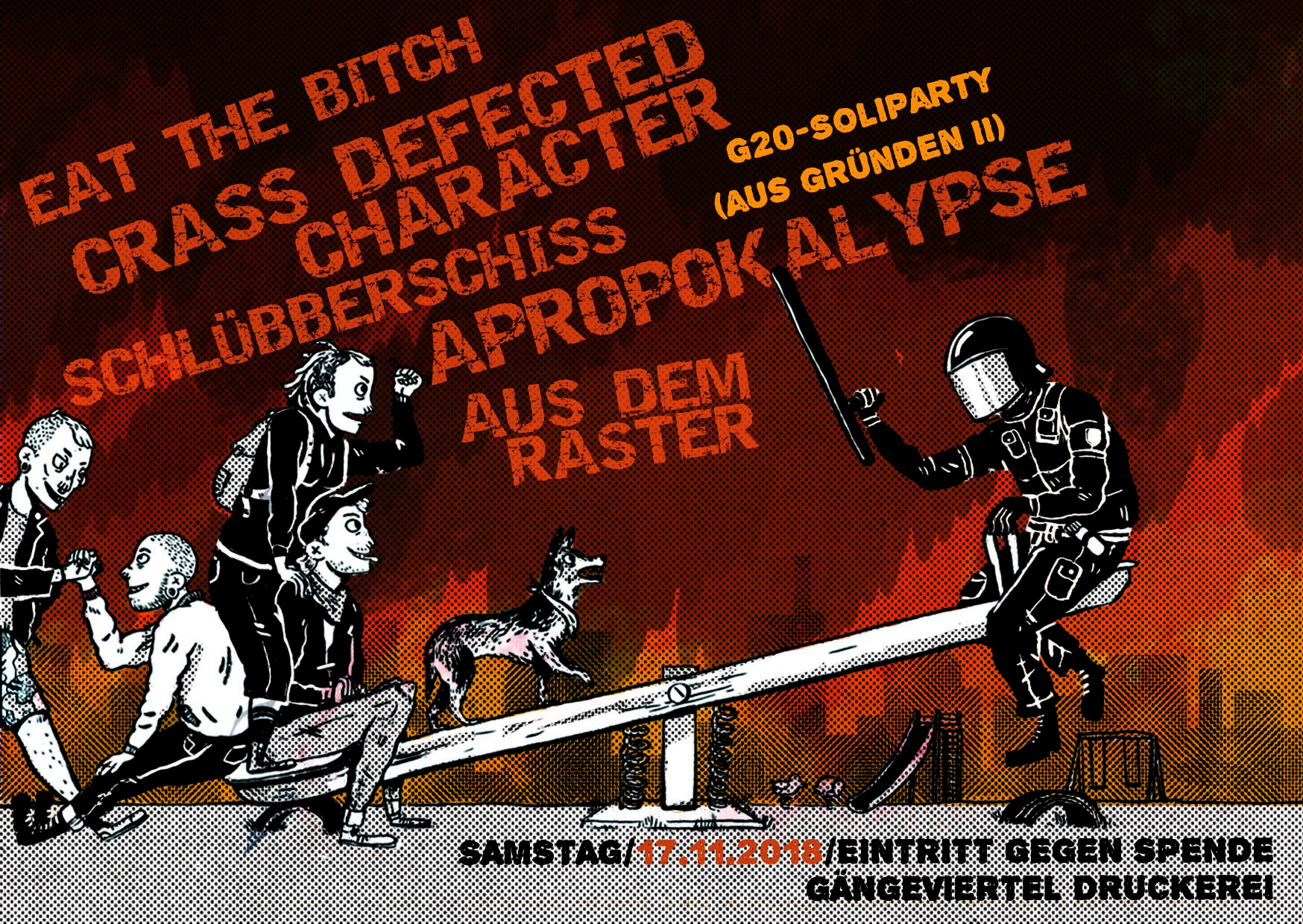 Eat The Bitch / Crass Defected Character / Schlübberschiss / Apropokalypse / Aus Dem Raster Bild 1